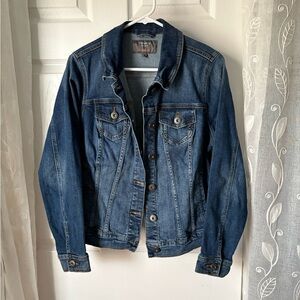Torrid women size L denim jean jacket button down cotton blend basic classic